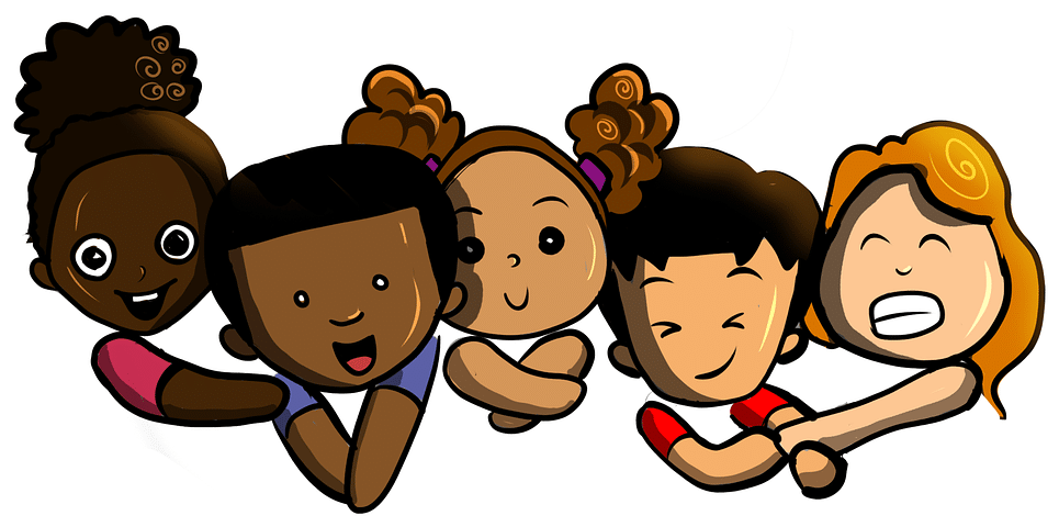 Dessin d'enfants plein d'égalité