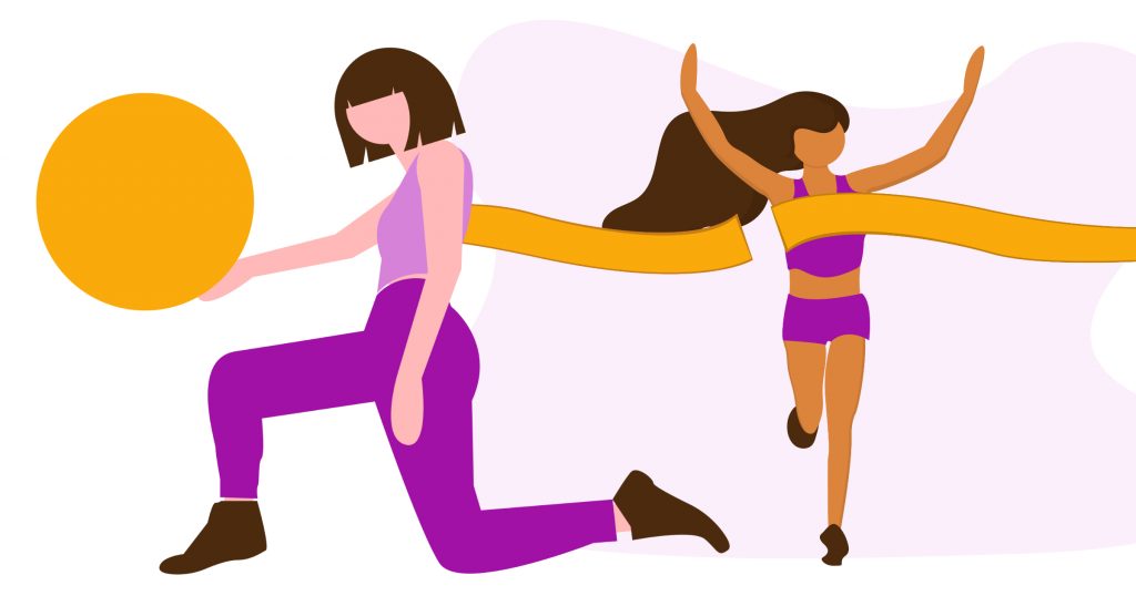 Personne en train de faire du sport