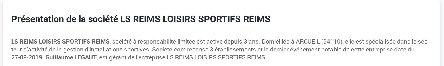 Info entreprise