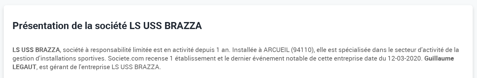 Info entreprise