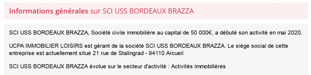 Info entreprise