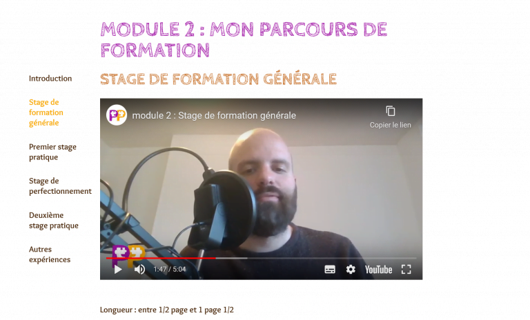 Image formation en ligne bafd