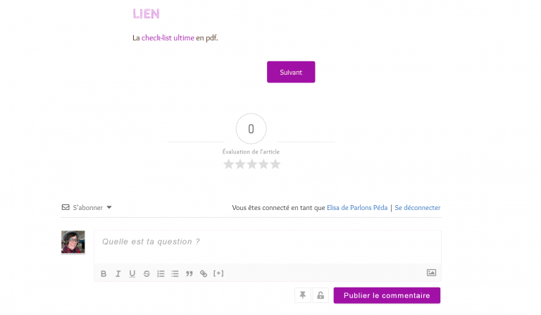 Image formation en ligne bafd